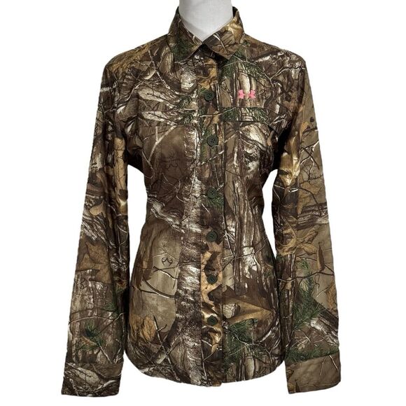 Under Armour Realtree Camo Performance Field Shirt Size L‎ Long Sleeve Hunting - Picture 1 of 14